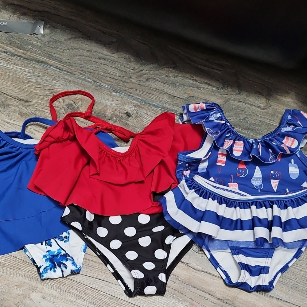 Colorful Kids' Swimsuit Set